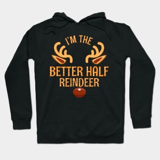 BETTER HALF Reindeer Matching Family Christmas Hoodie